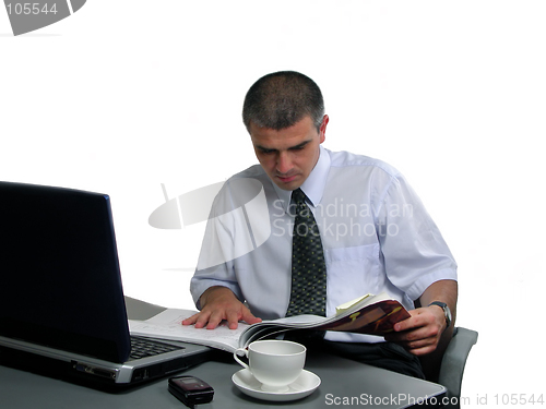 Image of Man studying