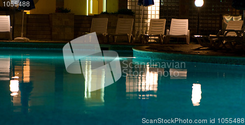 Image of Pool at night