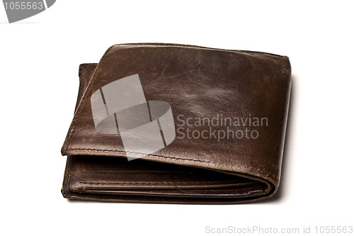 Image of  Brown wallet isolated on white