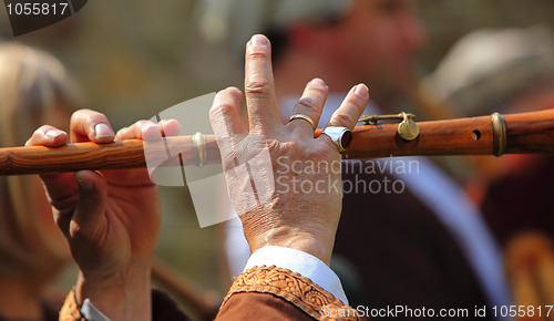 Image of Flute performance abstract