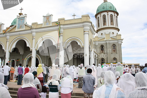 Image of Ethiopian Orthodox Good Friday mass