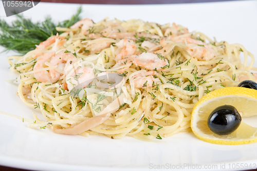Image of Pasta with shrimps