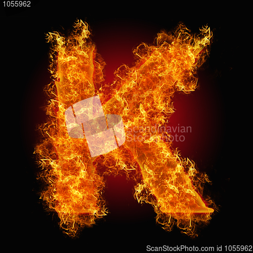 Image of Fire letter K