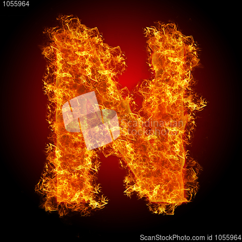 Image of Fire letter N