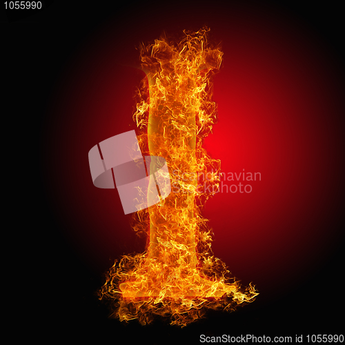 Image of Fire letter I