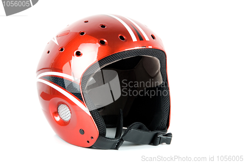 Image of skier helmet