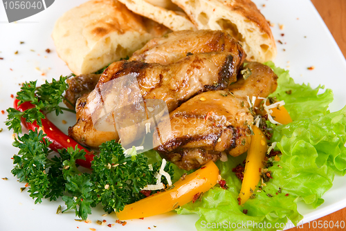 Image of roasted chicken drumstick