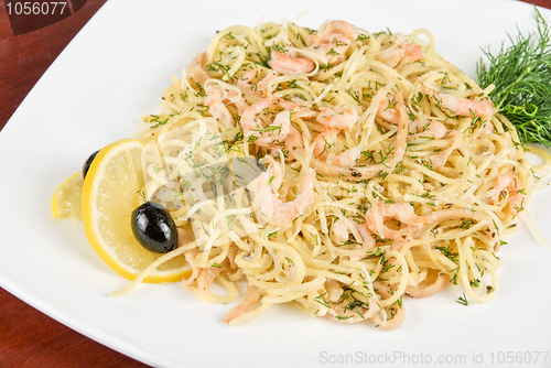 Image of Pasta with shrimps