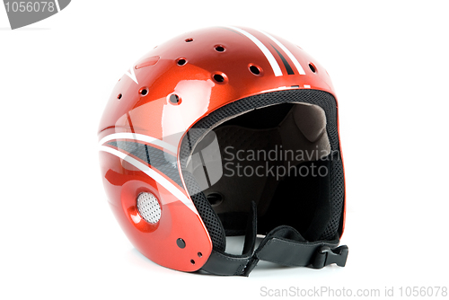 Image of skier helmet