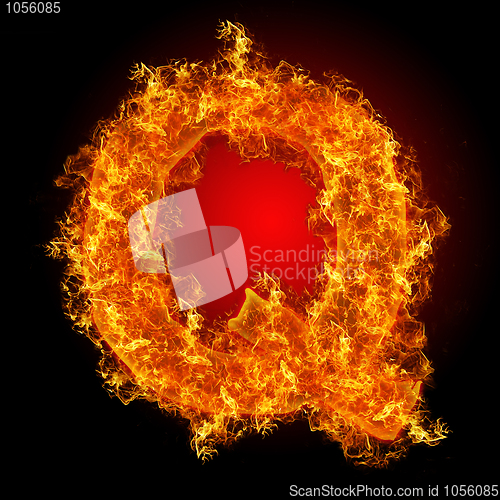 Image of Fire letter Q