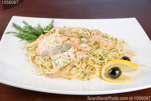 Image of Pasta with shrimps