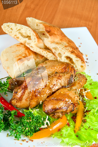 Image of roasted chicken drumstick