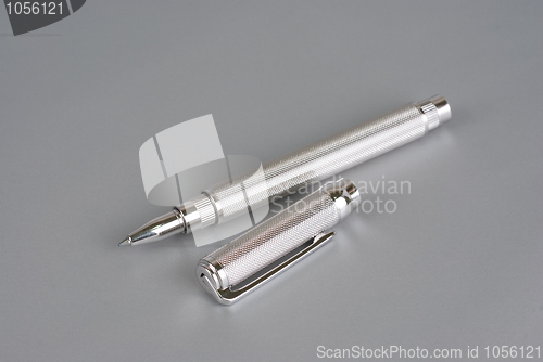 Image of pen of white gold
