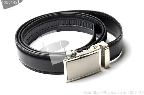 Image of Black leather belt 