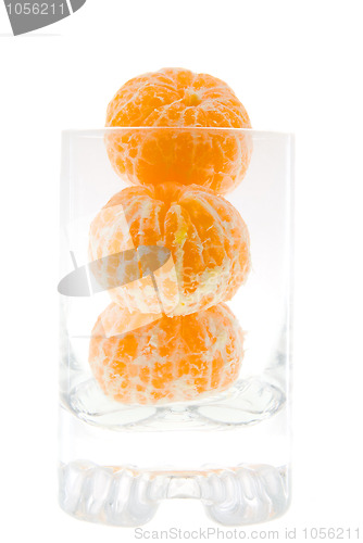 Image of Tangerines in a glass 