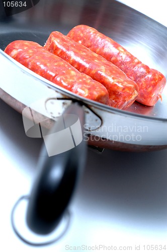 Image of italian sausage frying
