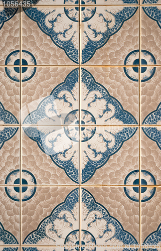 Image of Traditional Portuguese ceramic tiles