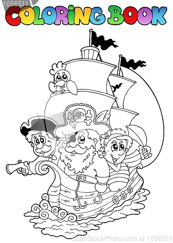 Image of Coloring book with pirates 2