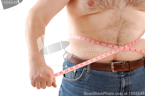 Image of measuring bg abdomen