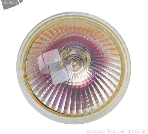 Image of halogen electric lamp, isolated