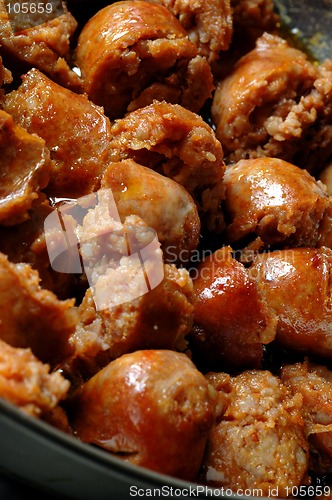 Image of italian sausage frying