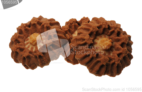Image of A stack of cookies, isolated