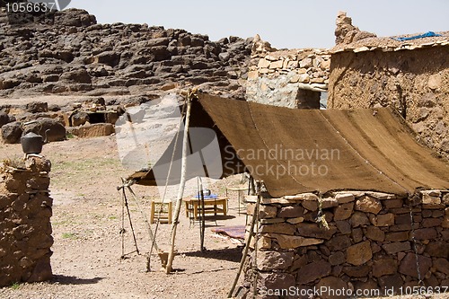 Image of A berber tent in Moroco.