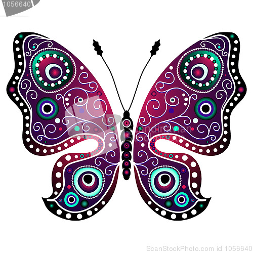 Image of Bright abstract butterfly