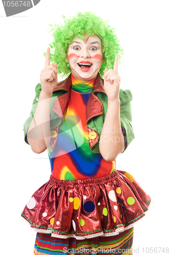 Image of Portrait of female clown