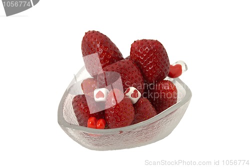 Image of Valentine day strawberries