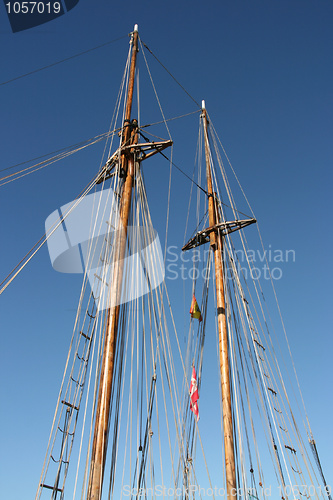 Image of Sailing ship mast