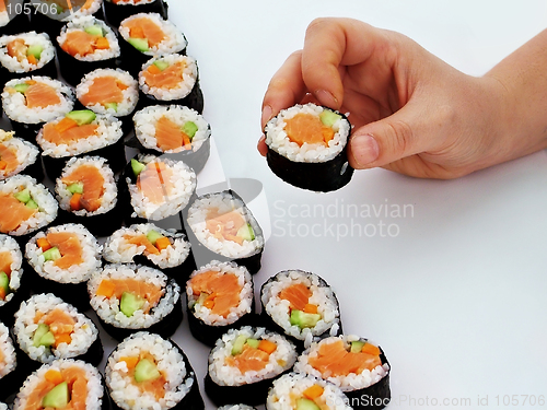 Image of roll sushi