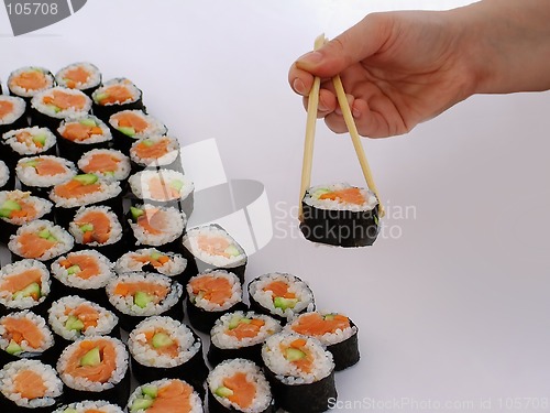 Image of roll sushi