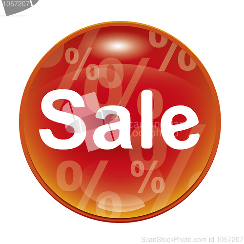 Image of red sale icon