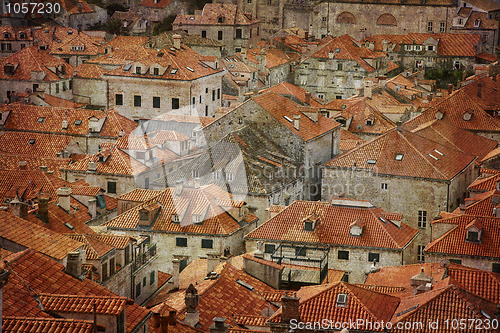 Image of Tile roofs of Dubrovnik