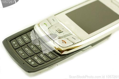 Image of Silvery mobile phone