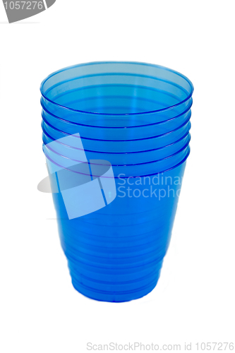 Image of disposable blue glasses