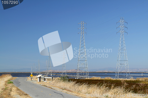 Image of High voltage power lines