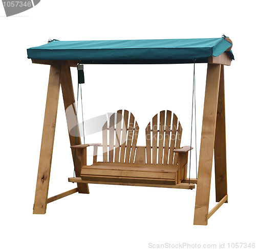 Image of Wooden Garden Swing Seat