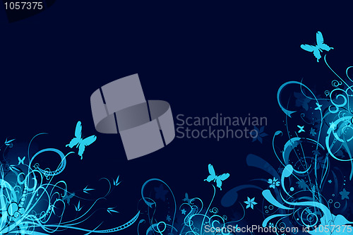 Image of Beautiful abstract floral background 