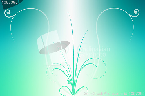 Image of abstract background of green