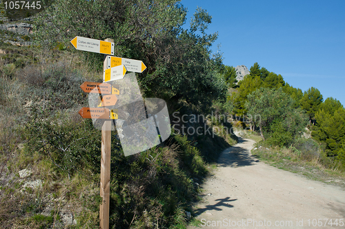 Image of Hiking signpost