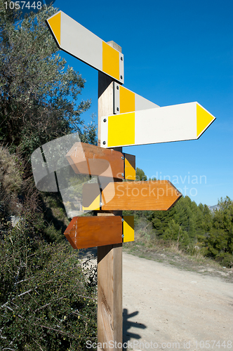 Image of Hiking signpost