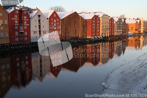 Image of Old warehouses in Trondheim