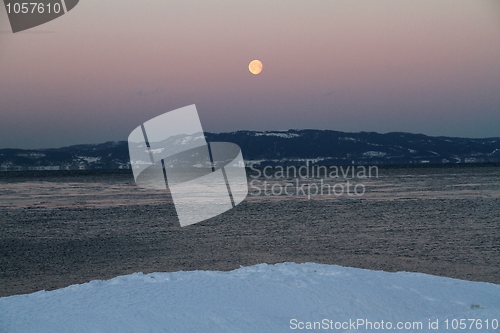 Image of Moon at sunrise