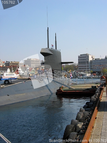 Image of Docked submarine