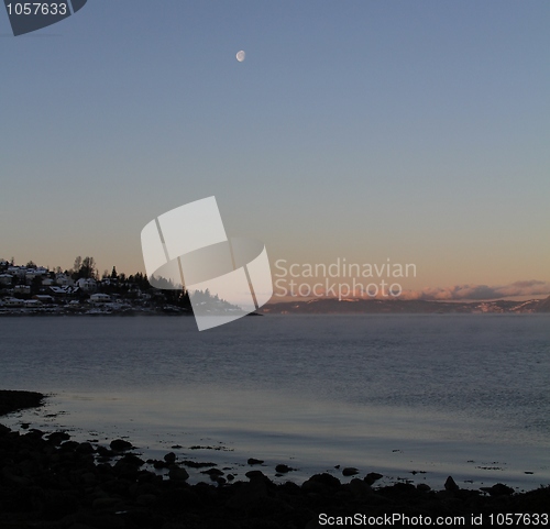 Image of Moon at sunrise