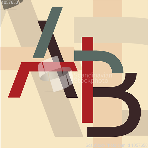 Image of Alphabet "A, B"