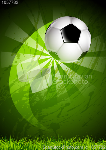 Image of Grunge soccer ball background