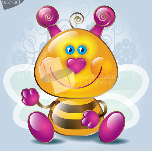 Image of Cartoon little Bee 